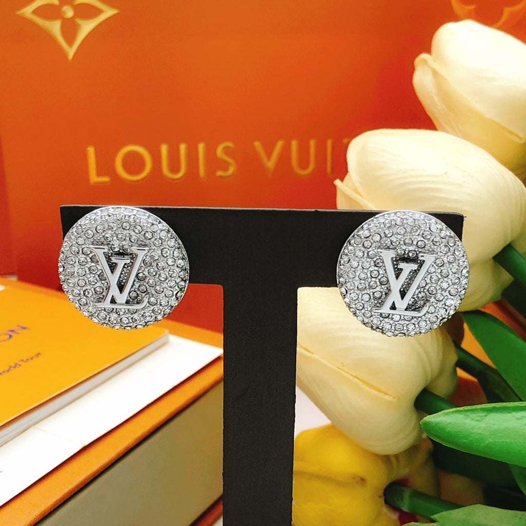 Louis Vuitton Silver-Tone Circular Earrings - album image 6
