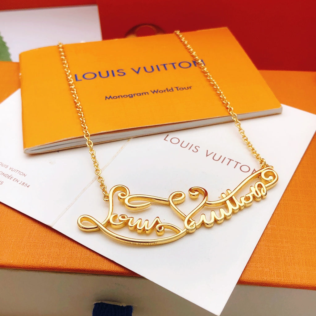Louis Vuitton LV Letter Polished Necklace - album image 1