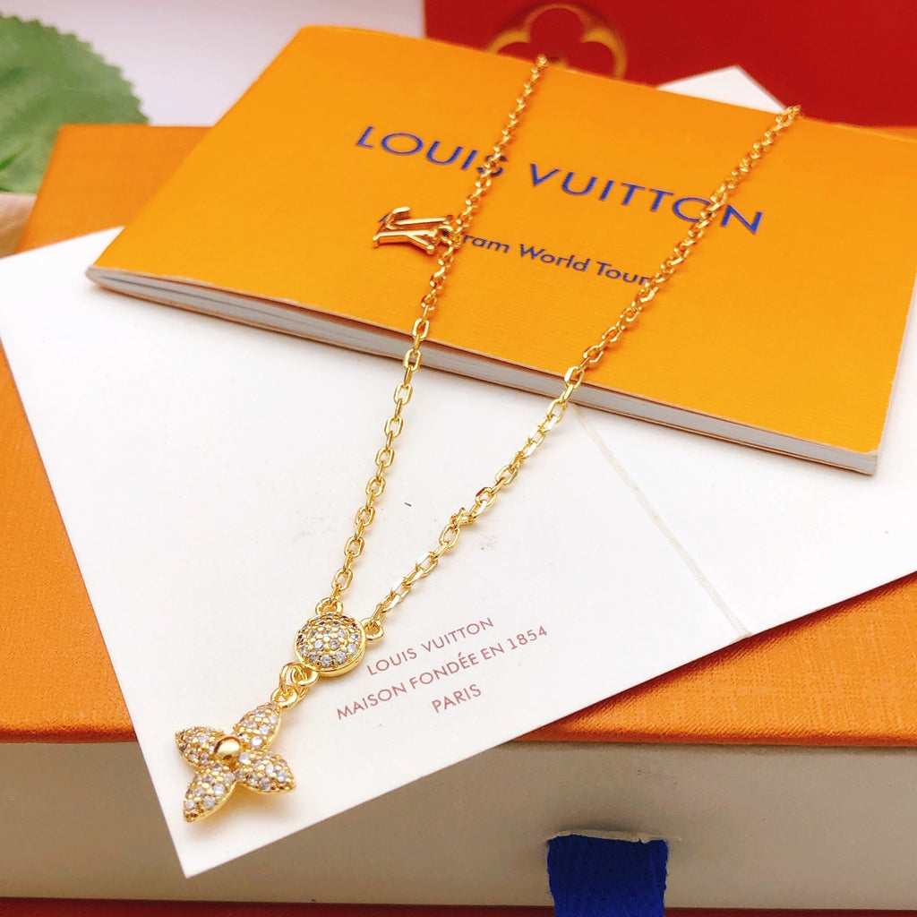Louis Vuitton Tassel Crystal Accent Necklace - album image 4
