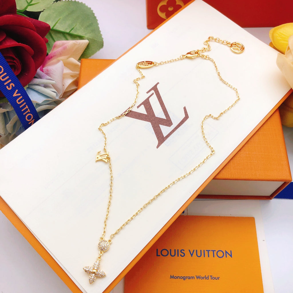 Louis Vuitton Tassel Crystal Accent Necklace - album image 6