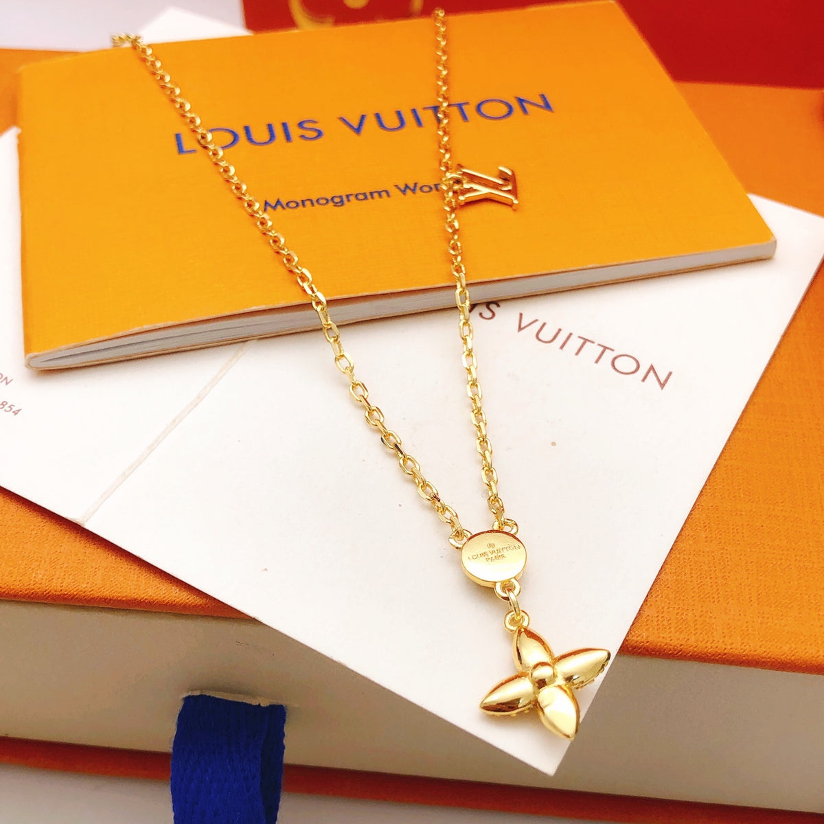 Louis Vuitton Tassel Crystal Accent Necklace - album image 3