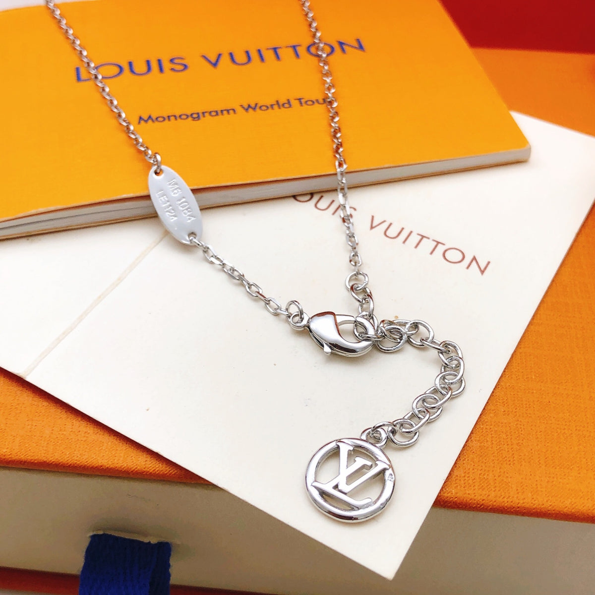 Louis Vuitton Tassel Crystal Accent Necklace - album image 2
