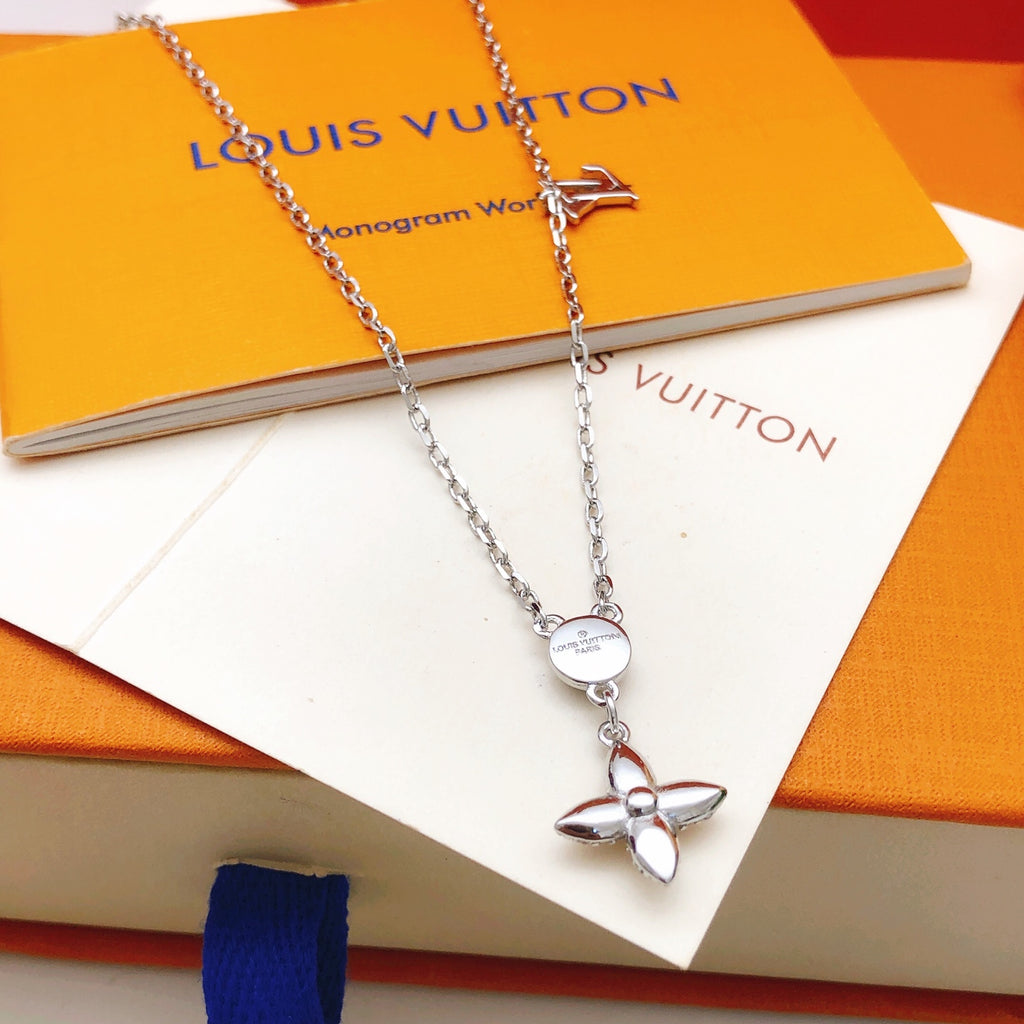 Louis Vuitton Tassel Crystal Accent Necklace - album image 3
