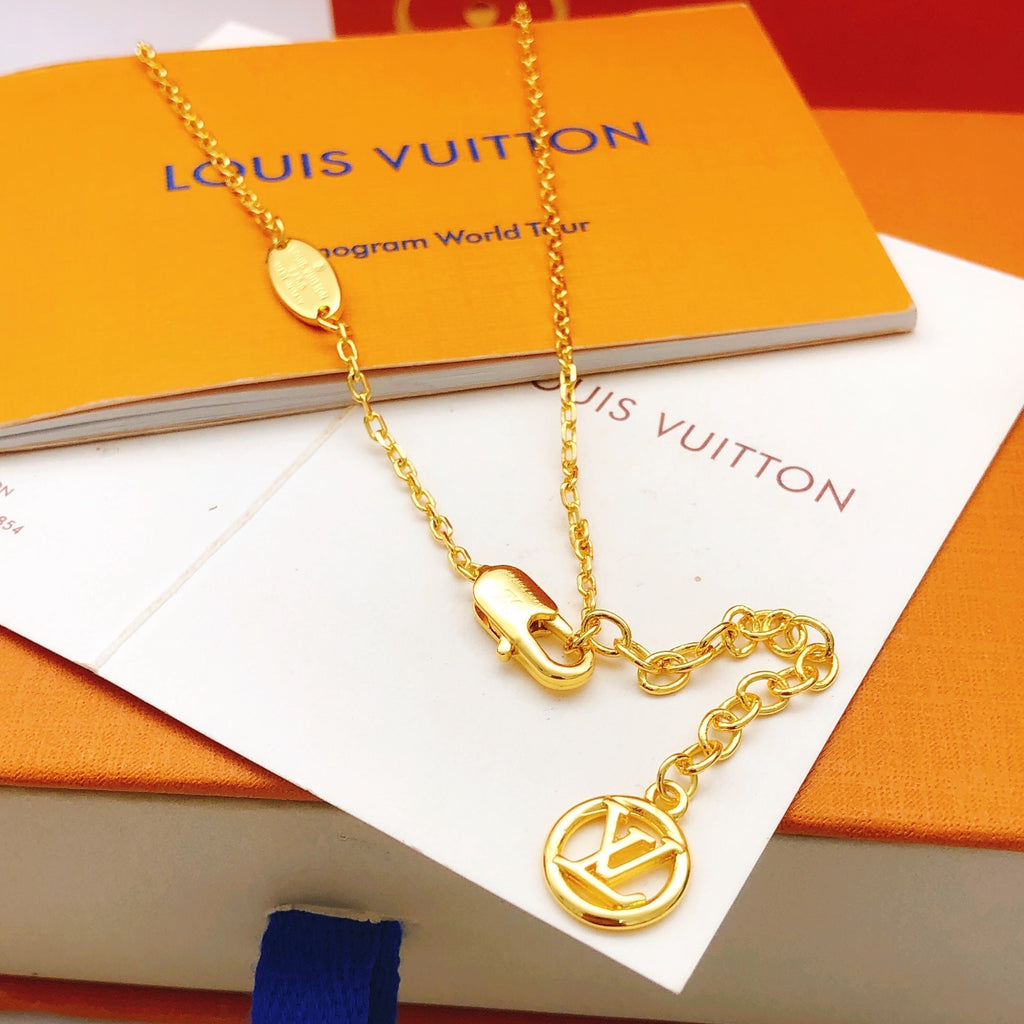 Louis Vuitton Padlock Crystal Accent Necklace - album image 2