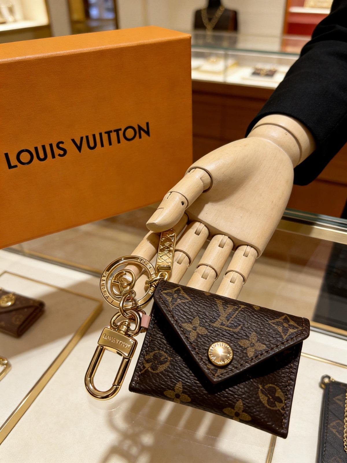 Louis Vuitton Black Mini Cube Bag Charm - album image 2