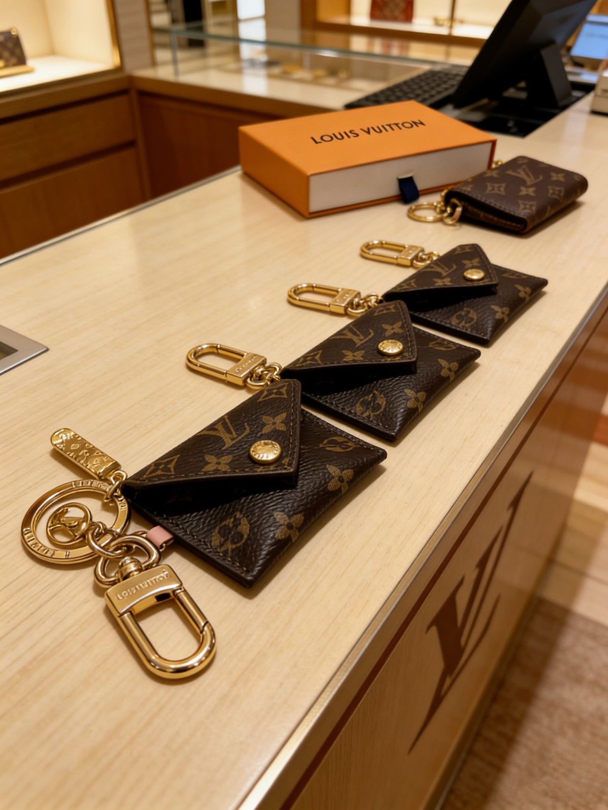 Louis Vuitton Black Mini Cube Bag Charm - album image 6