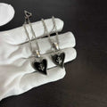 Chrome Hearts Dark Heart Drop Earrings - album image 1