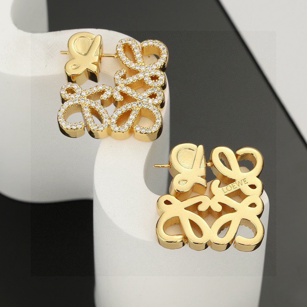 Loewe Crystal Floral Anagram Earrings - product image 4