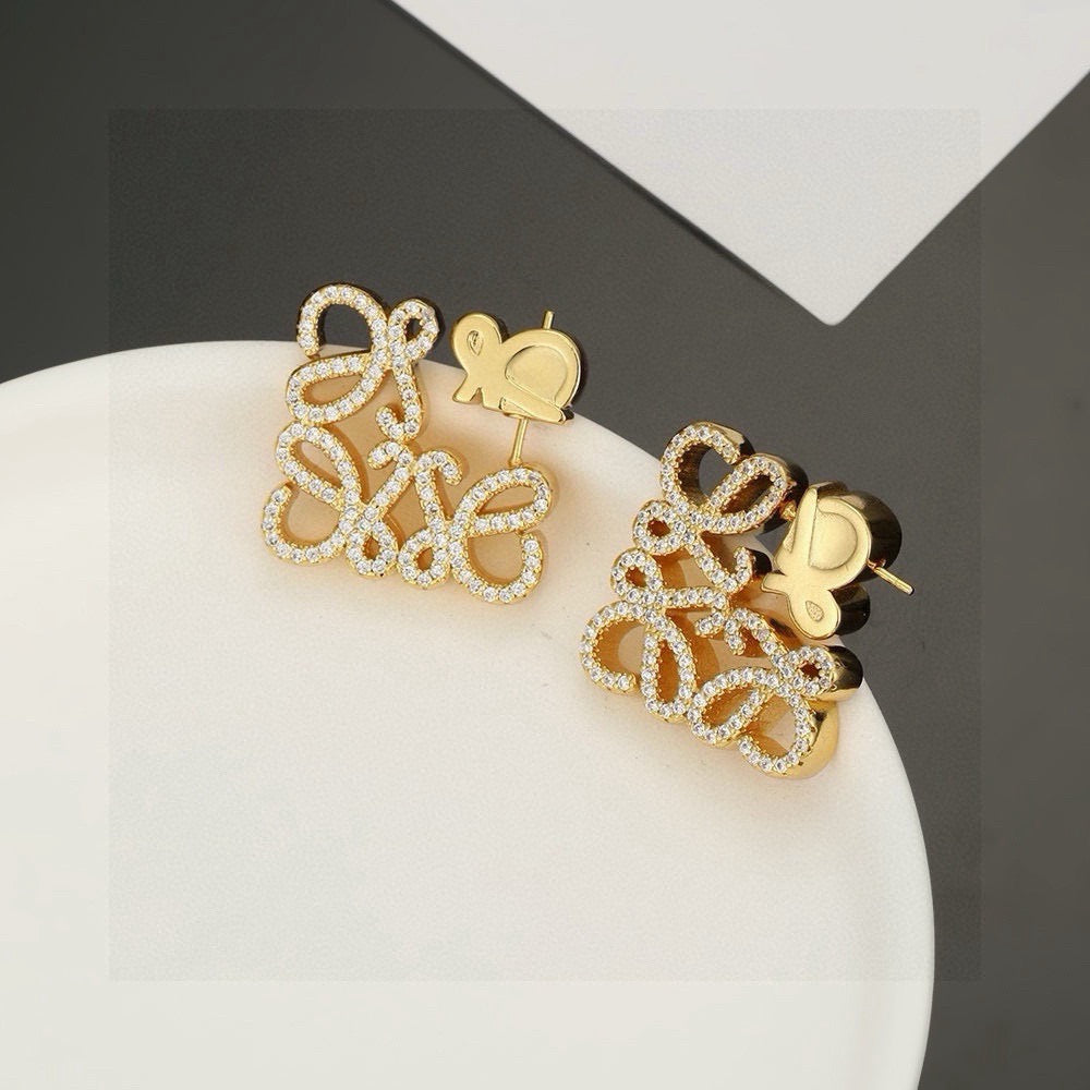 Loewe Crystal Floral Anagram Earrings - product image 2