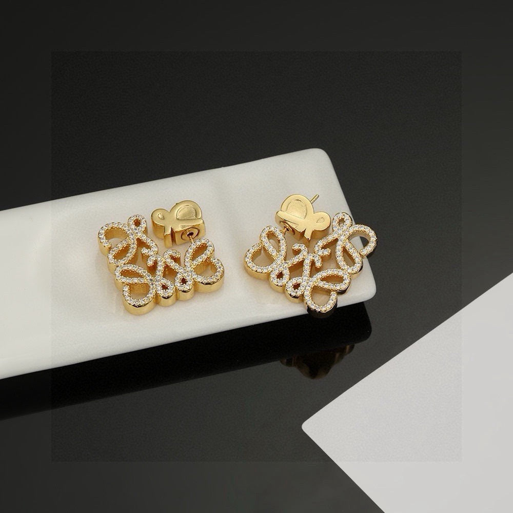Loewe Crystal Floral Anagram Earrings - product image 7