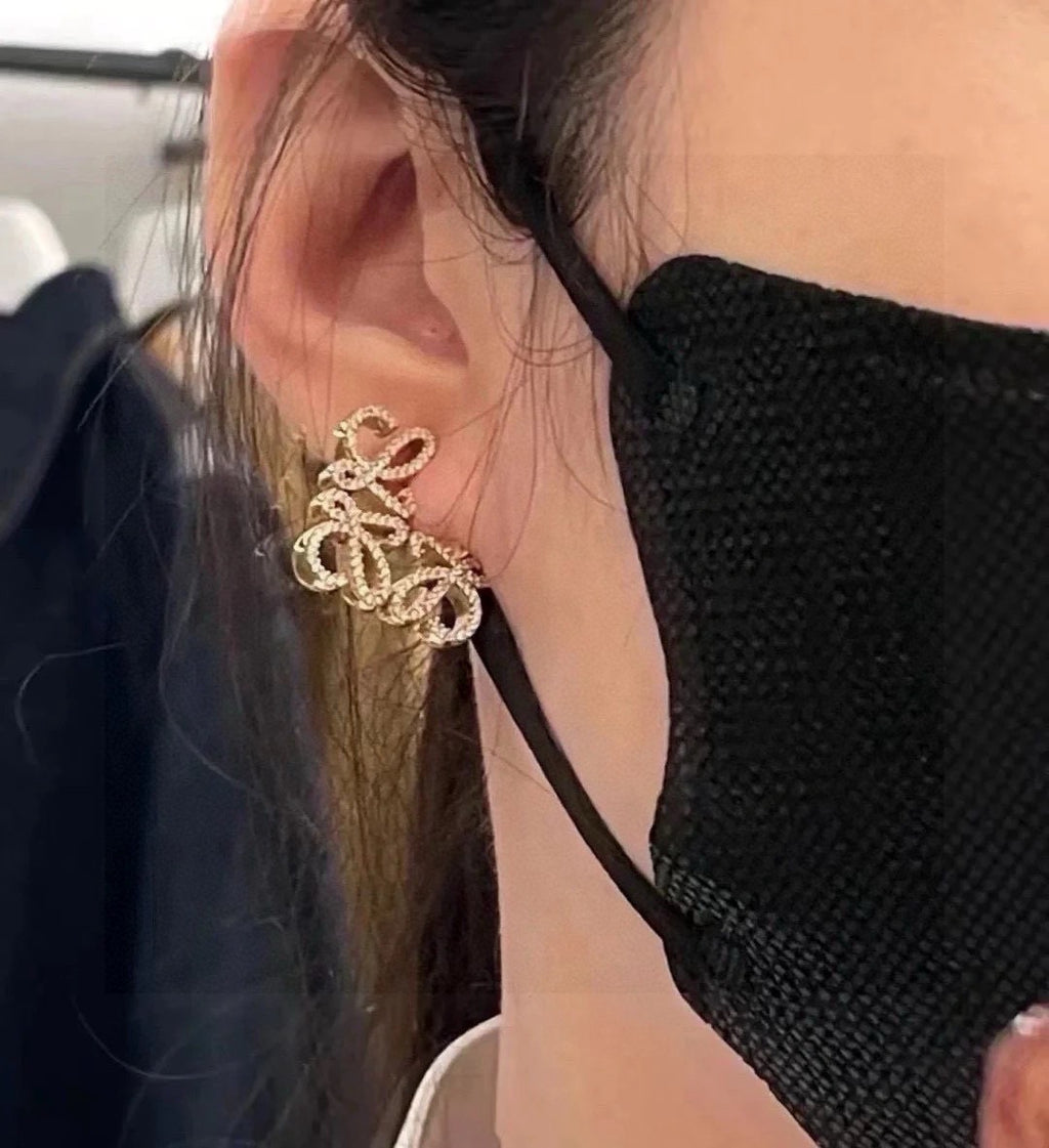 Loewe Crystal Floral Anagram Earrings - product image 5