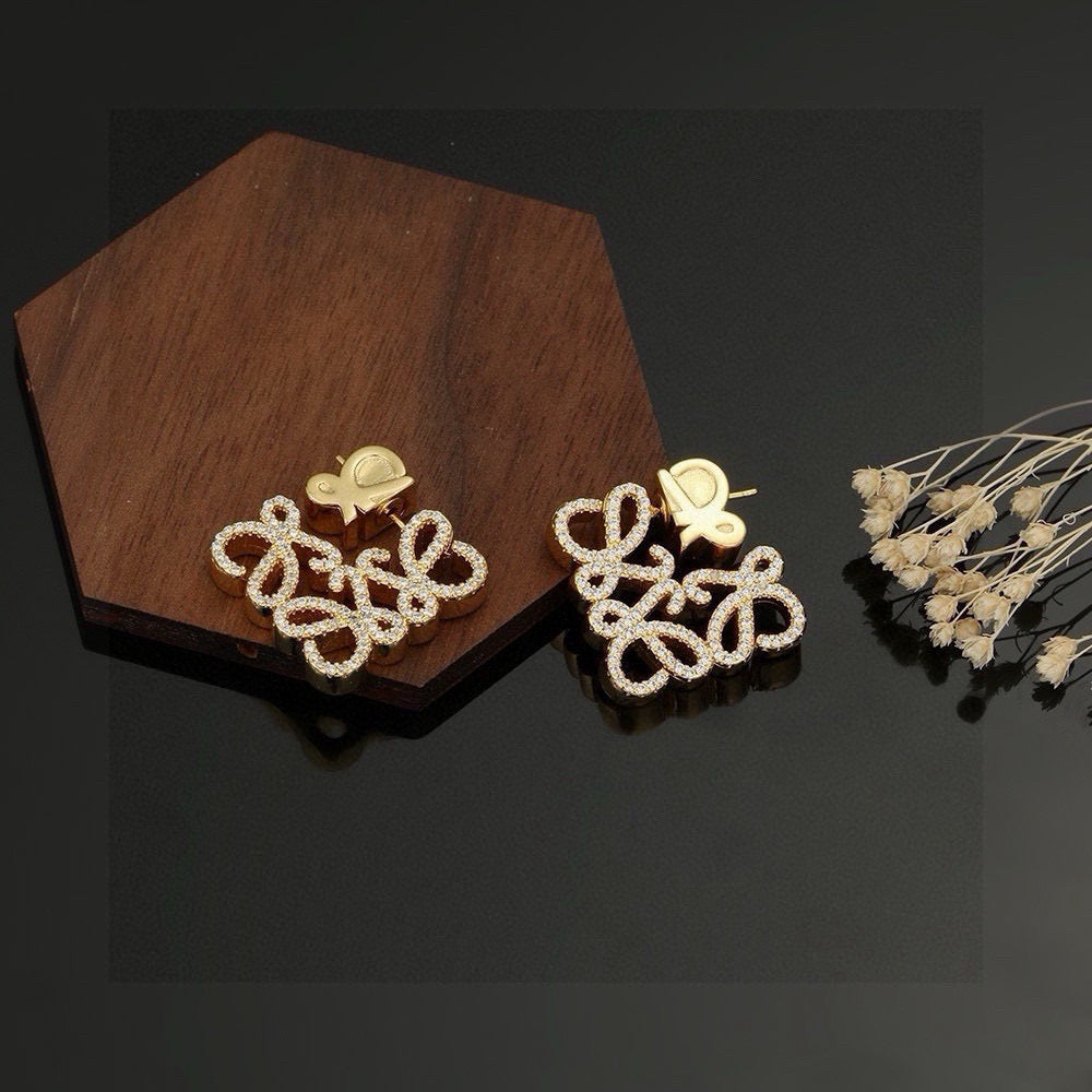 Loewe Crystal Floral Anagram Earrings - product image 9