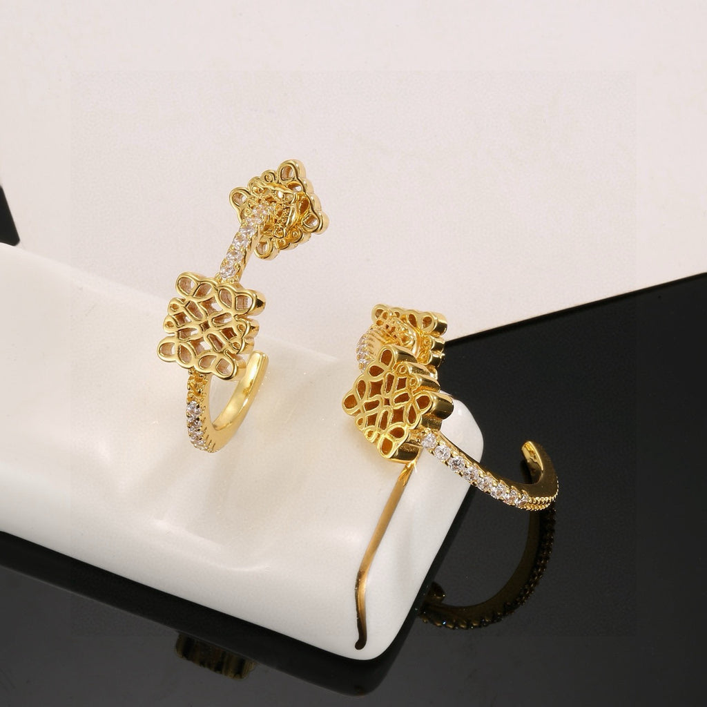 Loewe Anagram Hoop Charm Earrings - product image 2