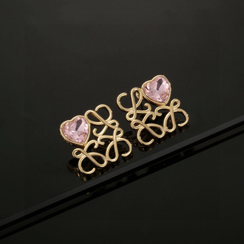 Loewe Pink Accent Anagram Earrings - product image 2