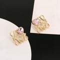 Loewe Pink Accent Anagram Earrings - product image 1