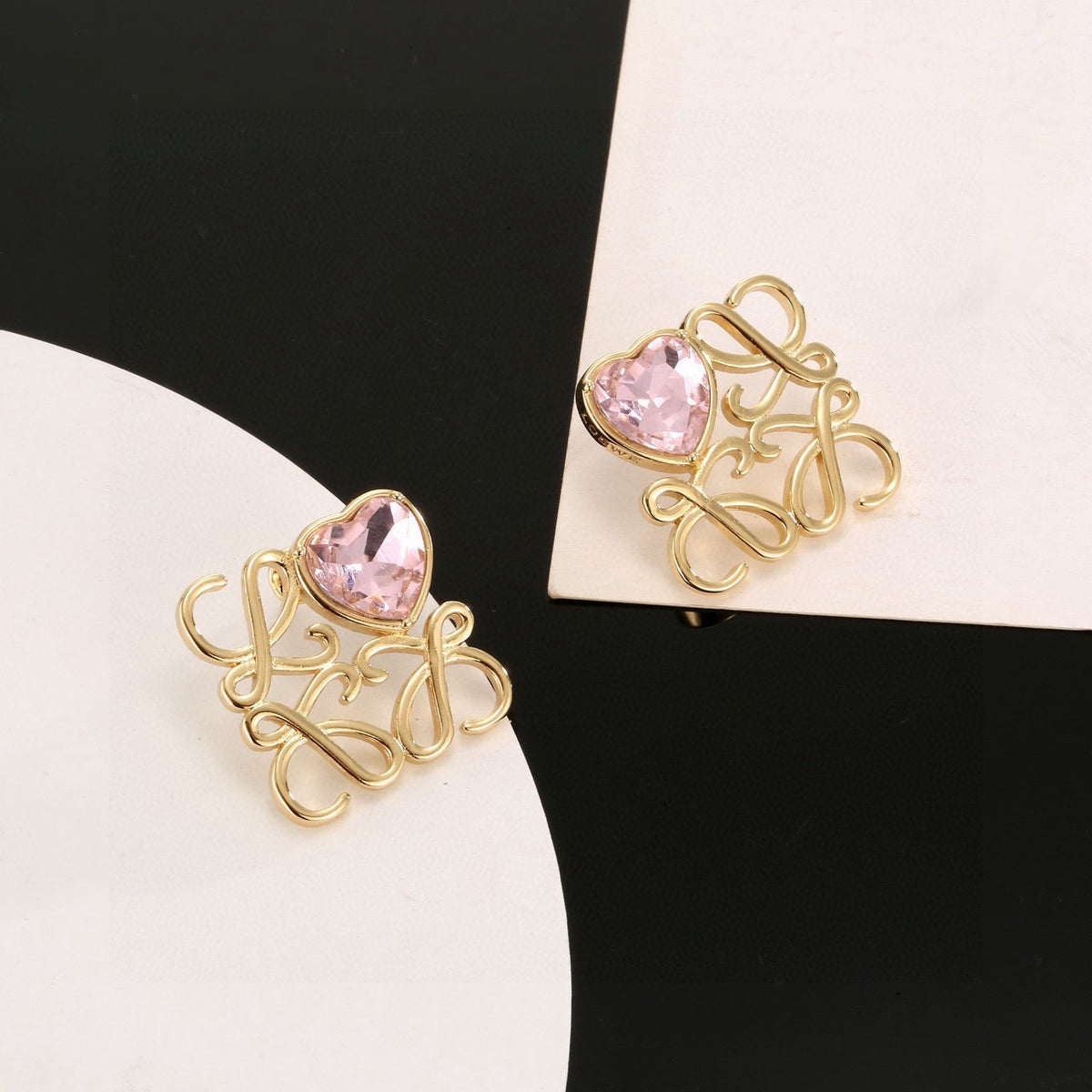 Loewe Pink Accent Anagram Earrings - product image 1