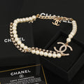 Chanel Interlocking C Pearl Double-Layer Necklace - album image 1