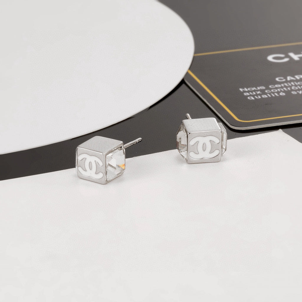 Chanel White Square Jewelry - Earrings or Necklace - album image 5