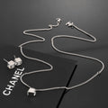 Chanel White Square Jewelry - Earrings or Necklace - album image 1