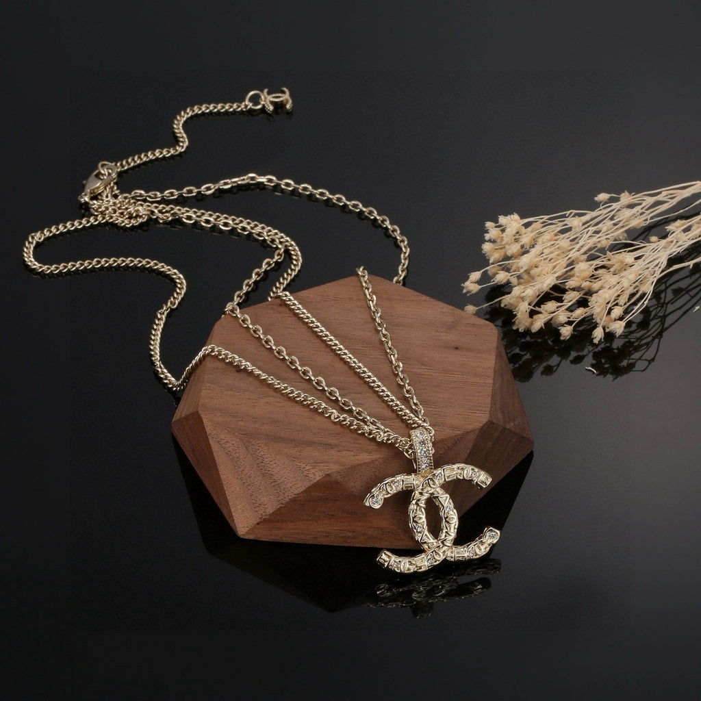 Chanel Gold-Tone Long CC Pendant Necklace - album image 5