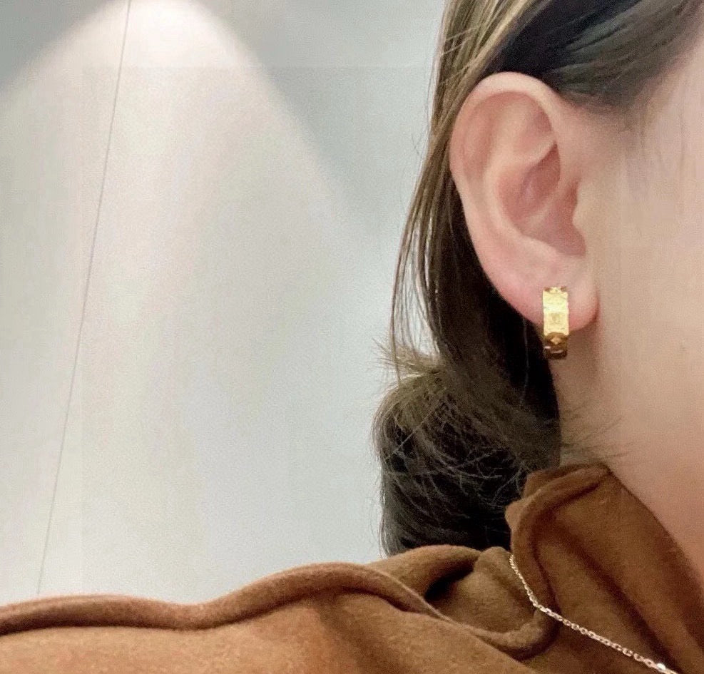 Louis Vuitton Iconic Clover Flower Monogram Openwork Twisted Earrings - album image 6