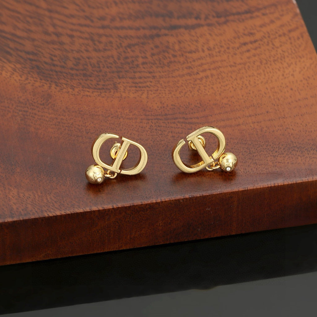 Dior CD Pearl-Look Accent Stud Earrings - product image 8