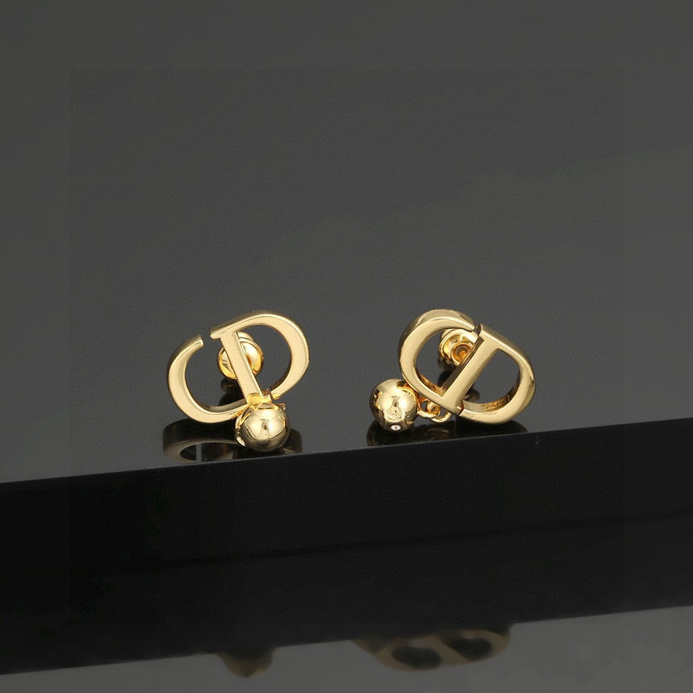 Dior CD Pearl-Look Accent Stud Earrings - product image 7