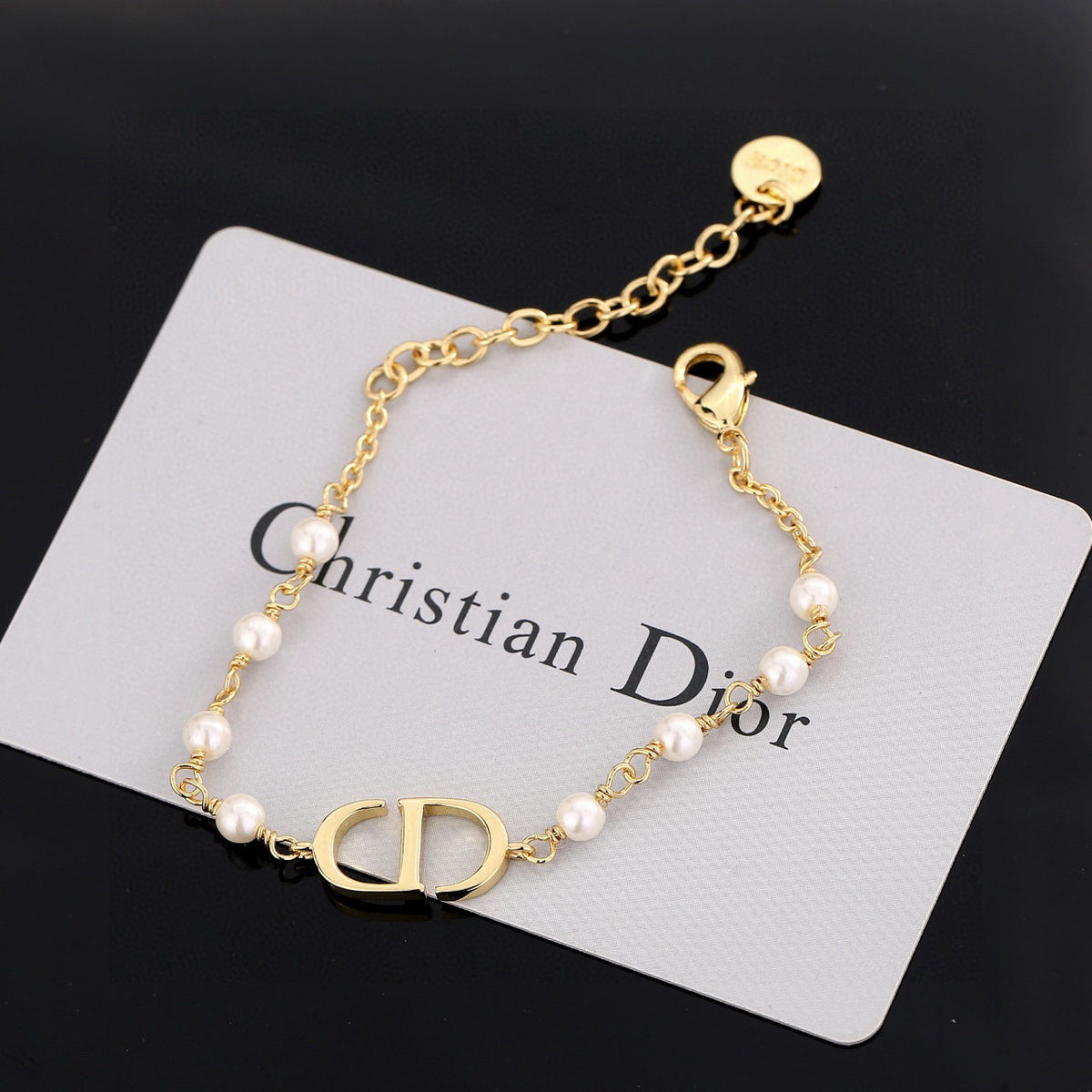 Dior CD Pearl-Look Station Bracelet - product image 13