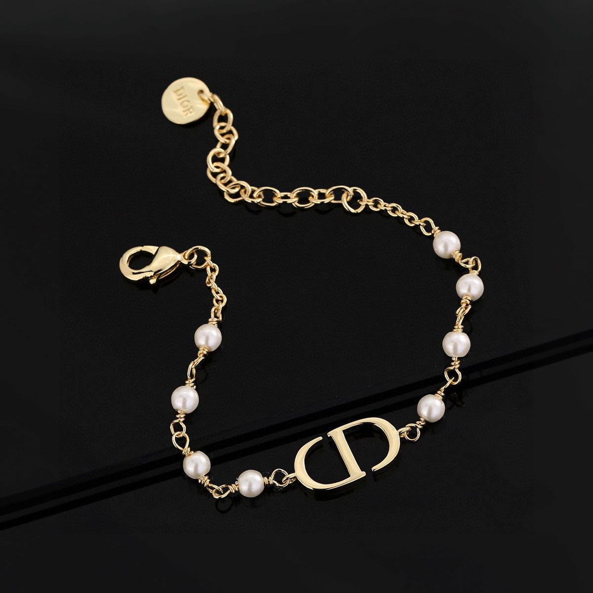 Dior CD Pearl-Look Station Bracelet - product image 10