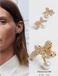Dior Crystal Ribbon Stud Earrings - product image 1