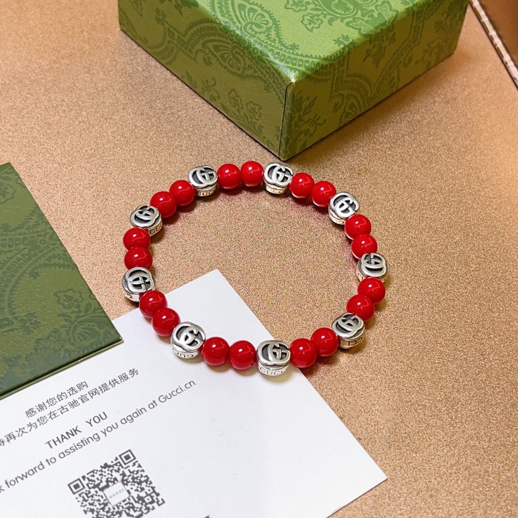 Gucci Anger Forest Interlocking G Crystal Accent Antiqued Bracelet - album image 5