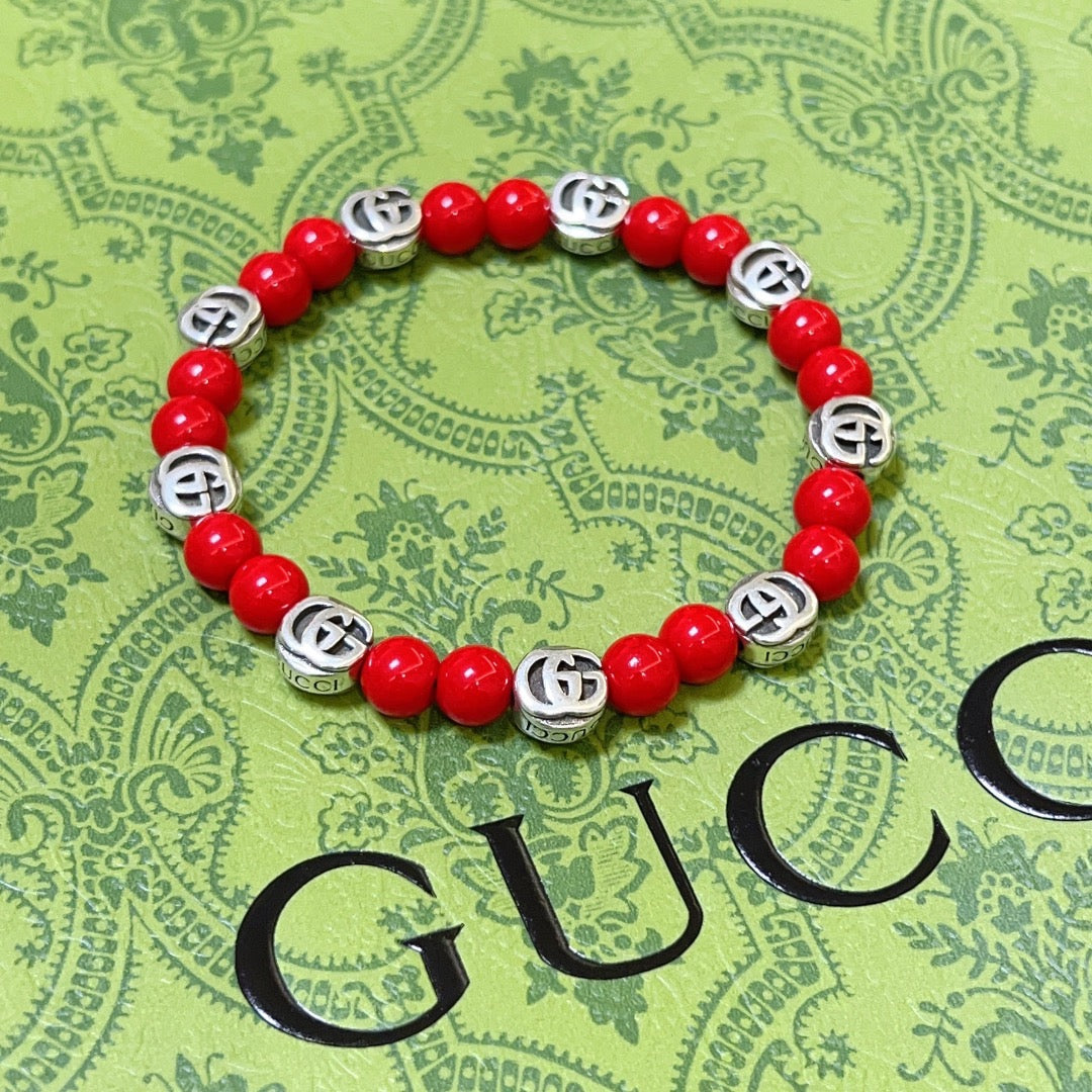 Gucci Anger Forest Interlocking G Crystal Accent Antiqued Bracelet - album image 7