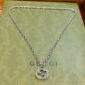 Gucci Anger Forest Interlocking G Antiqued Chain Necklace - album image 1
