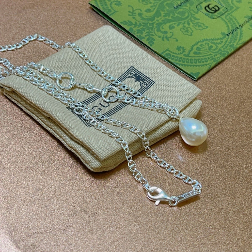 Gucci Anger Forest Interlocking G Antiqued Chain Necklace - album image 5