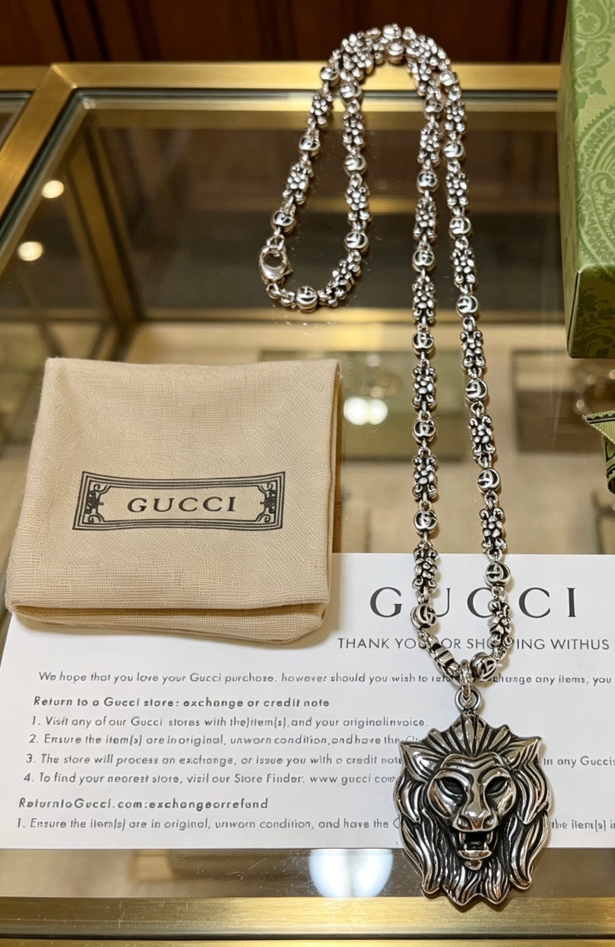 Gucci Anger Forest Antiqued Chain Necklace - album image 1