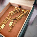 Balenciaga Gold-Tone Long Layered Bar Drop Earrings - album image 1