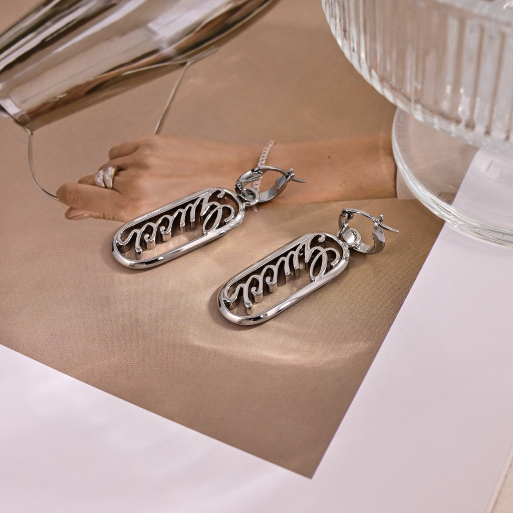 Gucci Silver-Tone Long Leaf Drop Earrings - album image 7