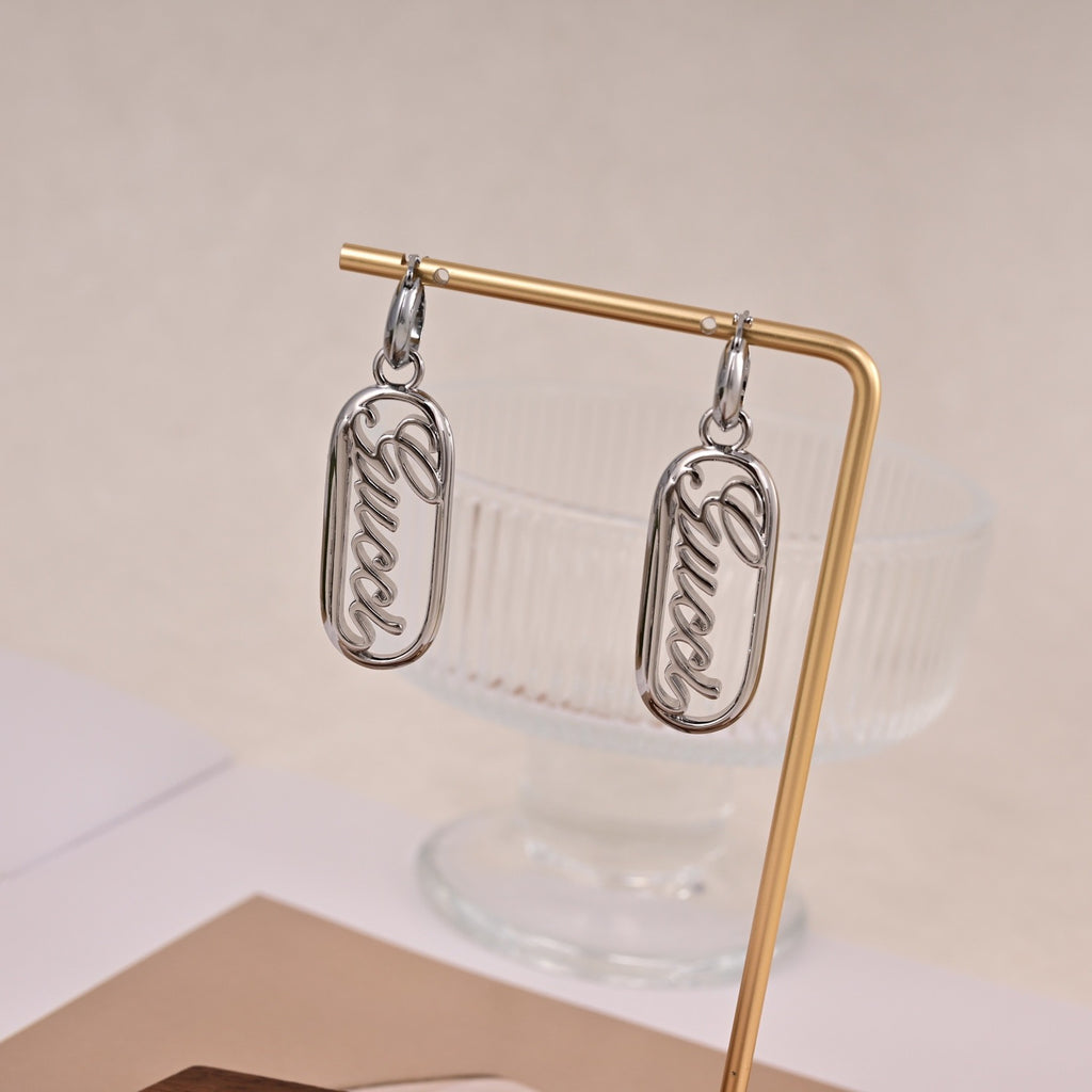 Gucci Silver-Tone Long Leaf Drop Earrings - album image 5