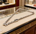Gucci Anger Forest Interlocking G Antiqued Chain Necklace - album image 1