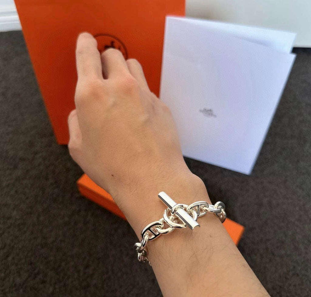 Hermès Silver-Tone Anchor-Link Bracelet - album image 2
