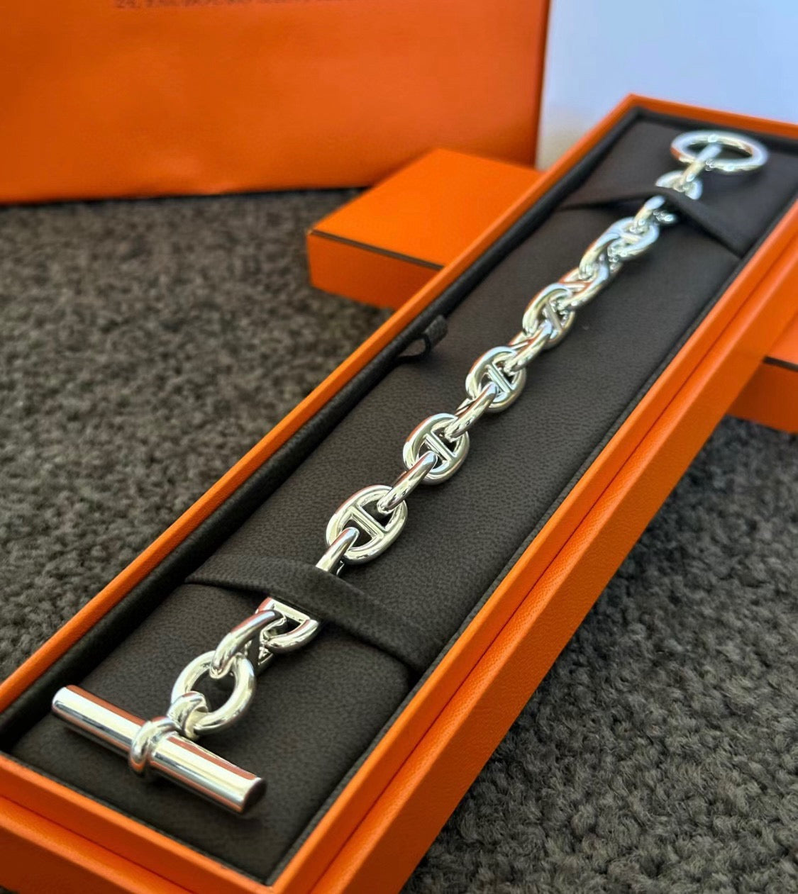 Hermès Silver-Tone Anchor-Link Bracelet - album image 1