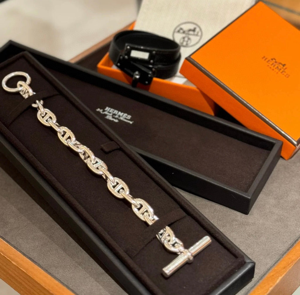 Hermès Silver-Tone Anchor-Link Bracelet - album image 4