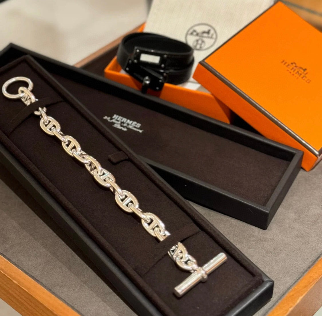 Hermès Silver-Tone Anchor-Link Bracelet - album image 4