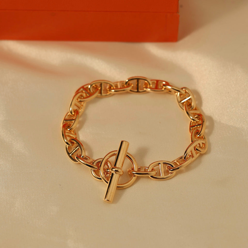 Hermès Silver-Tone Anchor-Link Bracelet - album image 9