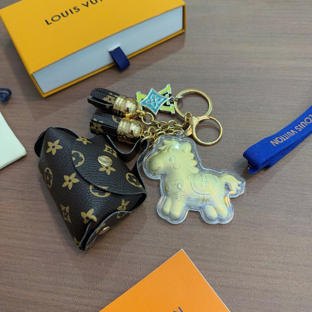 Louis Vuitton Character Keychain with Mini Bag Charm in Multiple Colors - album image 3