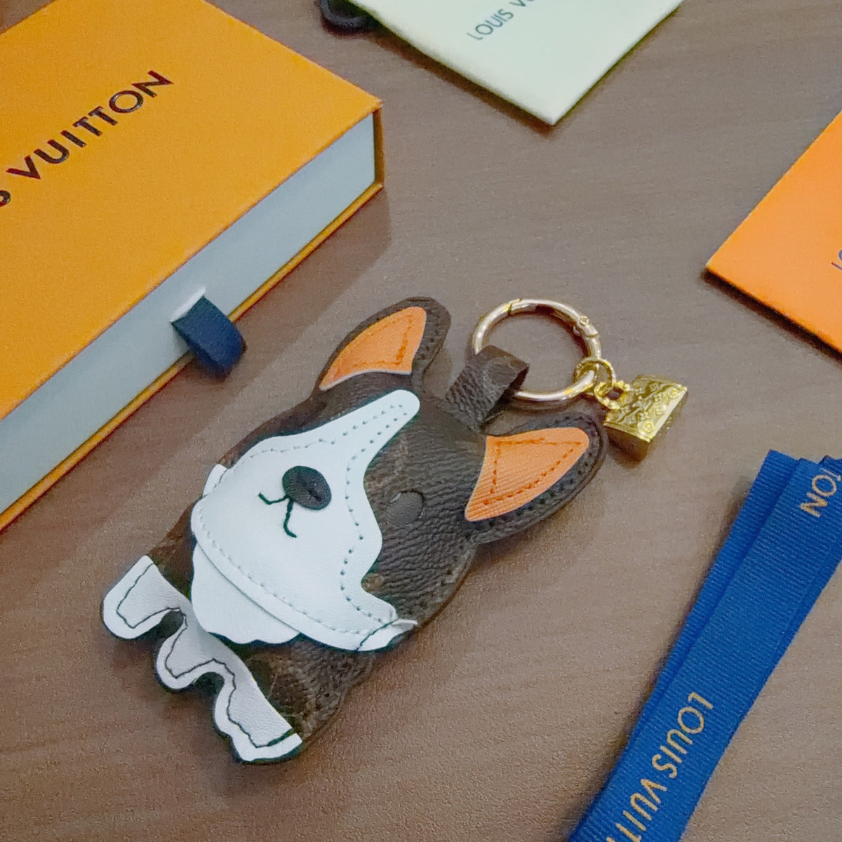 Louis Vuitton Black and White Cat Keychain - album image 3