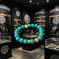 Chrome Hearts Turquoise Bead Double-Strand Bracelet - album image 1