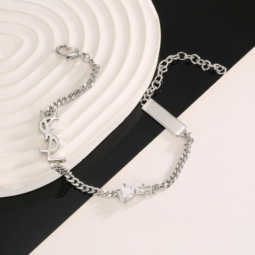 Saint Laurent Monogram Chain Bracelet in Two Metal Tones - album image 2