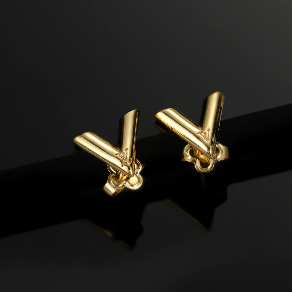 Louis Vuitton LV Letter Stud Earrings - album image 1