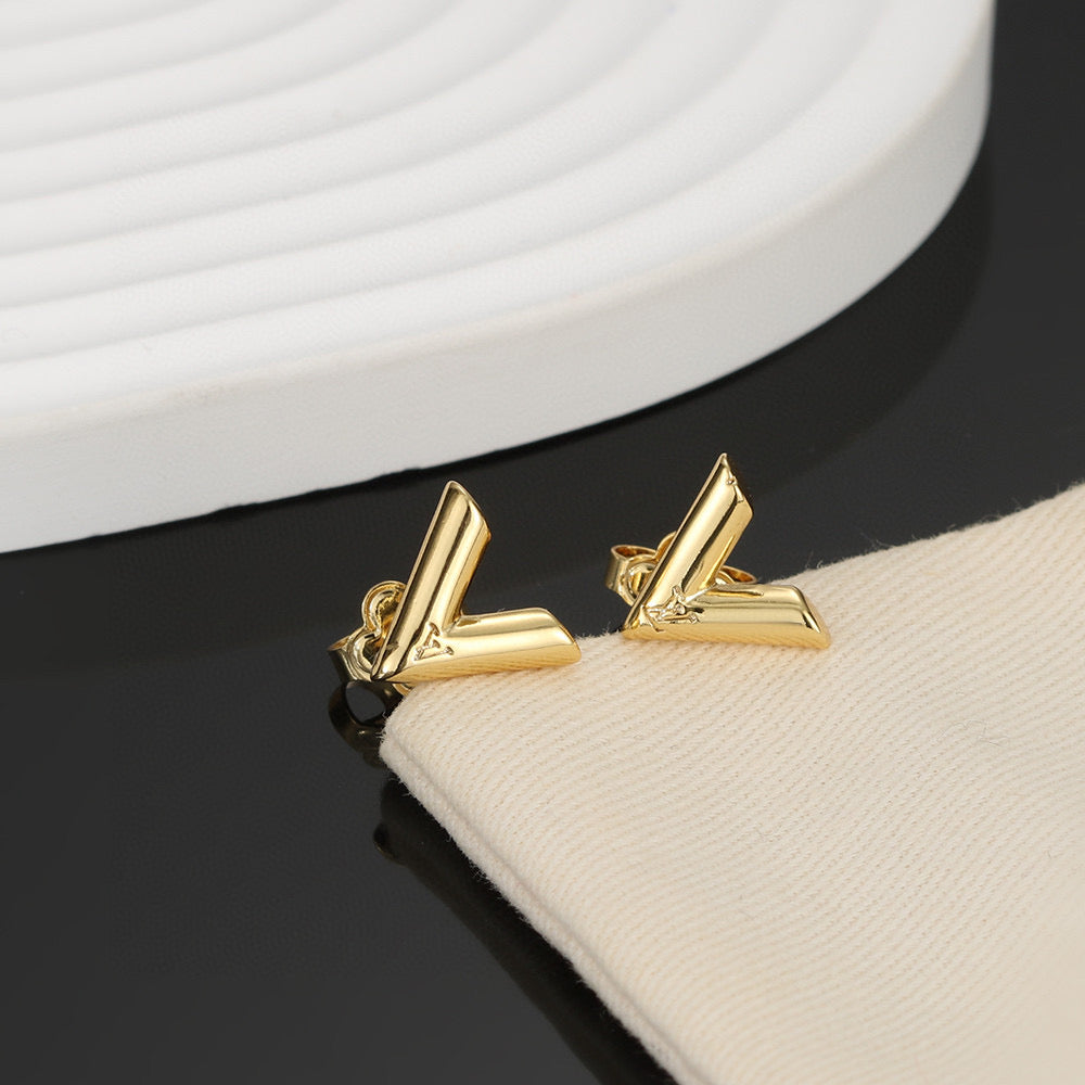 Louis Vuitton LV Letter Stud Earrings - album image 6